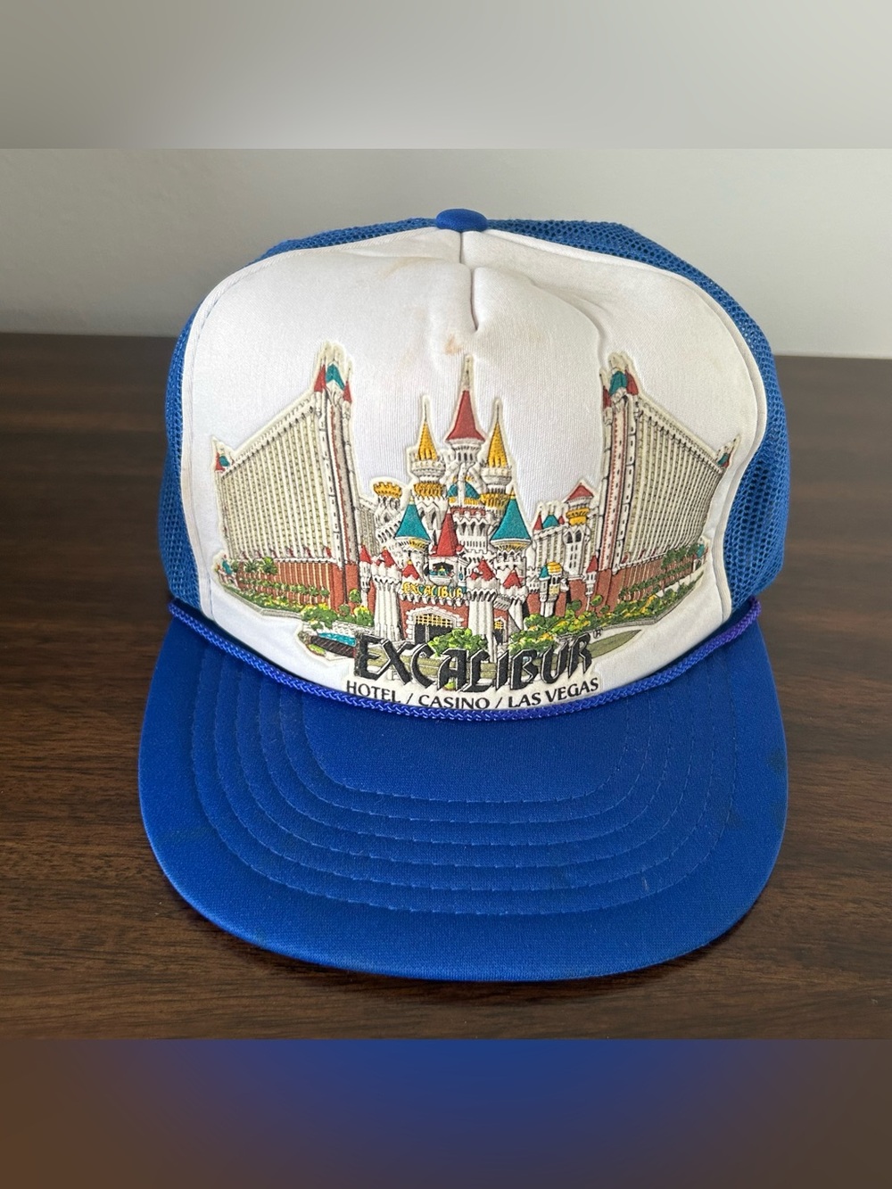 Vintage 80s Excalibur Hotel & Casino Las Vegas Nevada Trucker Hat Cap Snapback